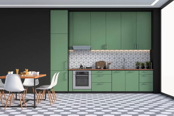 Green cabinets | Tom January Floors