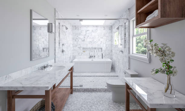 Bathroom natural Stone | Tom January Floors
