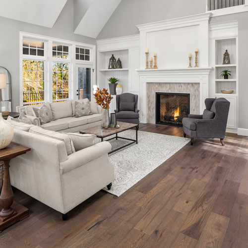 Living room hardwood flooring | Tom January Floors