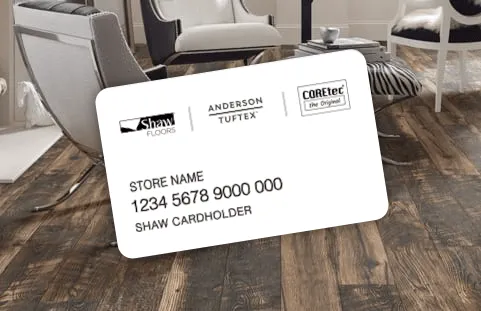 Shaw-Card-Financing | Tom January Floors